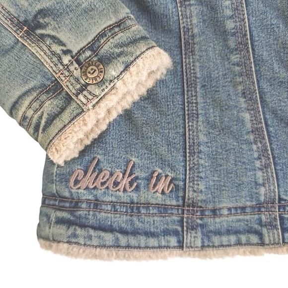 Vintage Italian Designer Girls Sz 128 / US size 7-8 Denim Jean Jacket - Picture 8 of 11